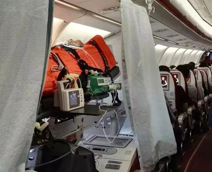 南京跨国医疗包机、航空担架